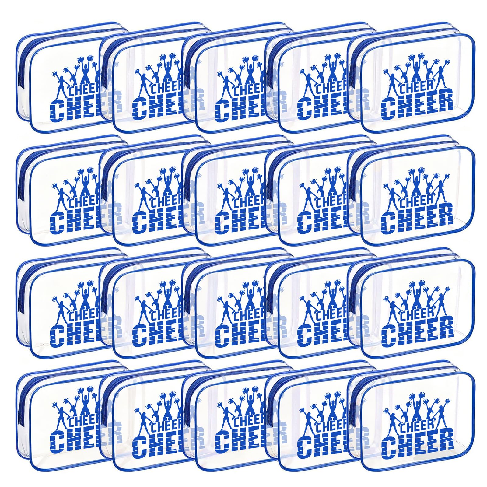 Sacs cadeau Goroovr bleu rectangulaires, parfaits pour offrir des goodies d'équipe lors des compétitions.