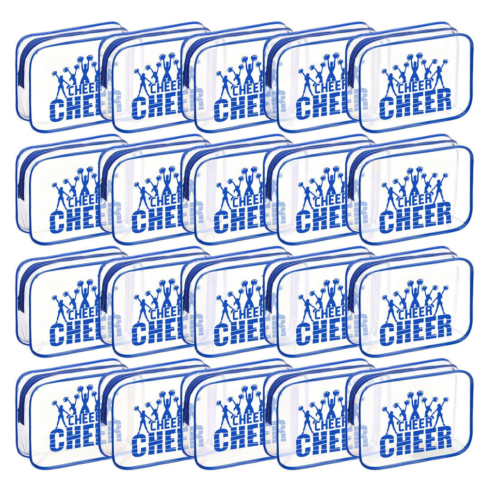 Sacs cadeau Goroovr bleu rectangulaires, parfaits pour offrir des goodies d'équipe lors des compétitions.