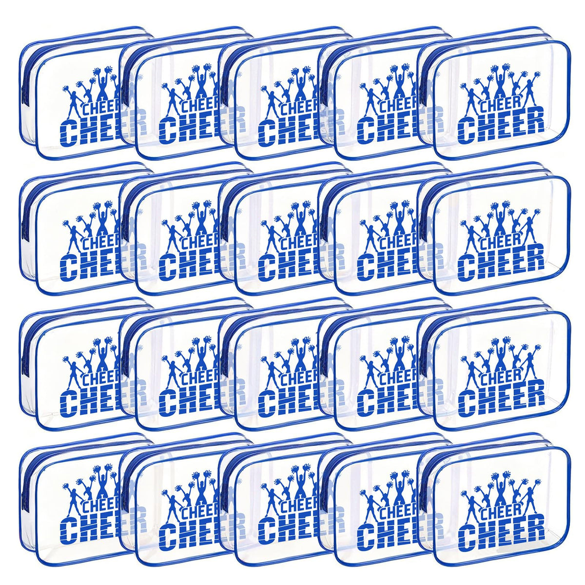 Sacs cadeau Goroovr bleu rectangulaires, parfaits pour offrir des goodies d'équipe lors des compétitions.