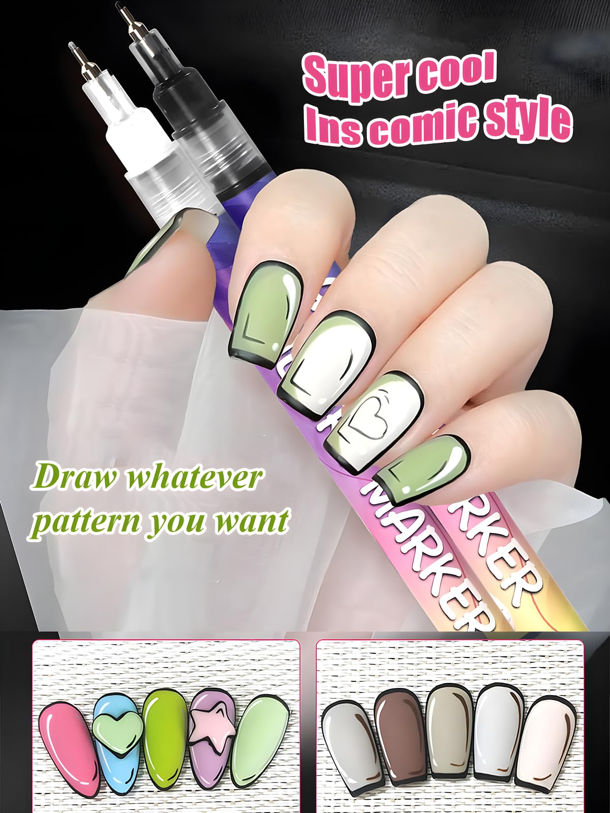 Gorvalin Fine Tips Noir: contrastes intenses et contours nets