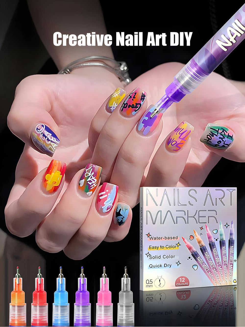Gorvalin Fine Tips Vert: dessins modernes et précision au bout des doigts
