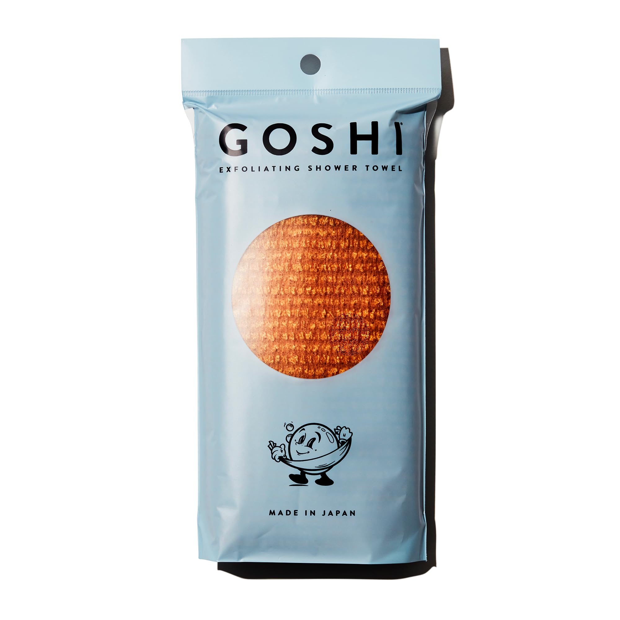 GOSHI serviette douche exfoliante résistante à la déchirure pour un nettoyage en profondeur.