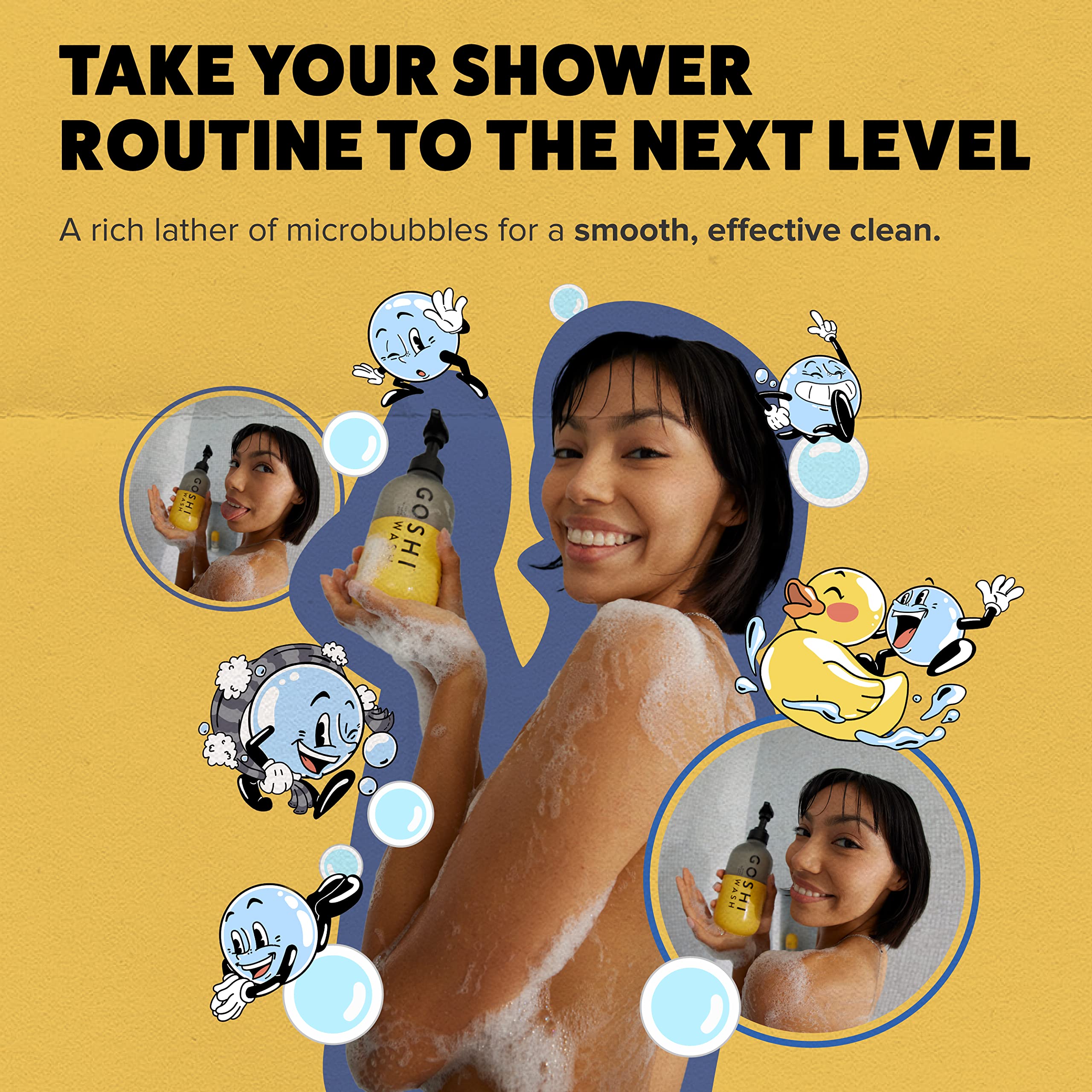 GOSHI Super Vitamin Body Wash fragrance evokes fresh, clean sensations.