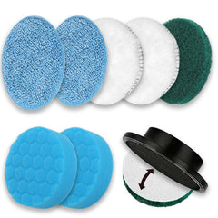 GOSLMYY ensemble 9 tetes brosse pour nettoyeur electrique 4 pouces, polyvalent.