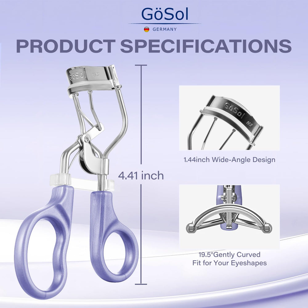 GöSol recourbe-cils poignée ergonomique pour une utilisation précise.