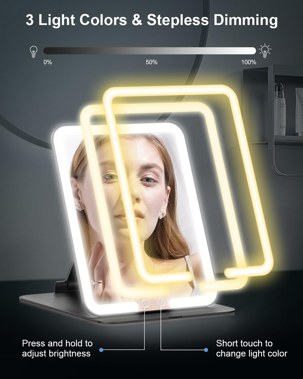Grossissement 1x et 10x avec miroir magnétique détachable pour un détail précis