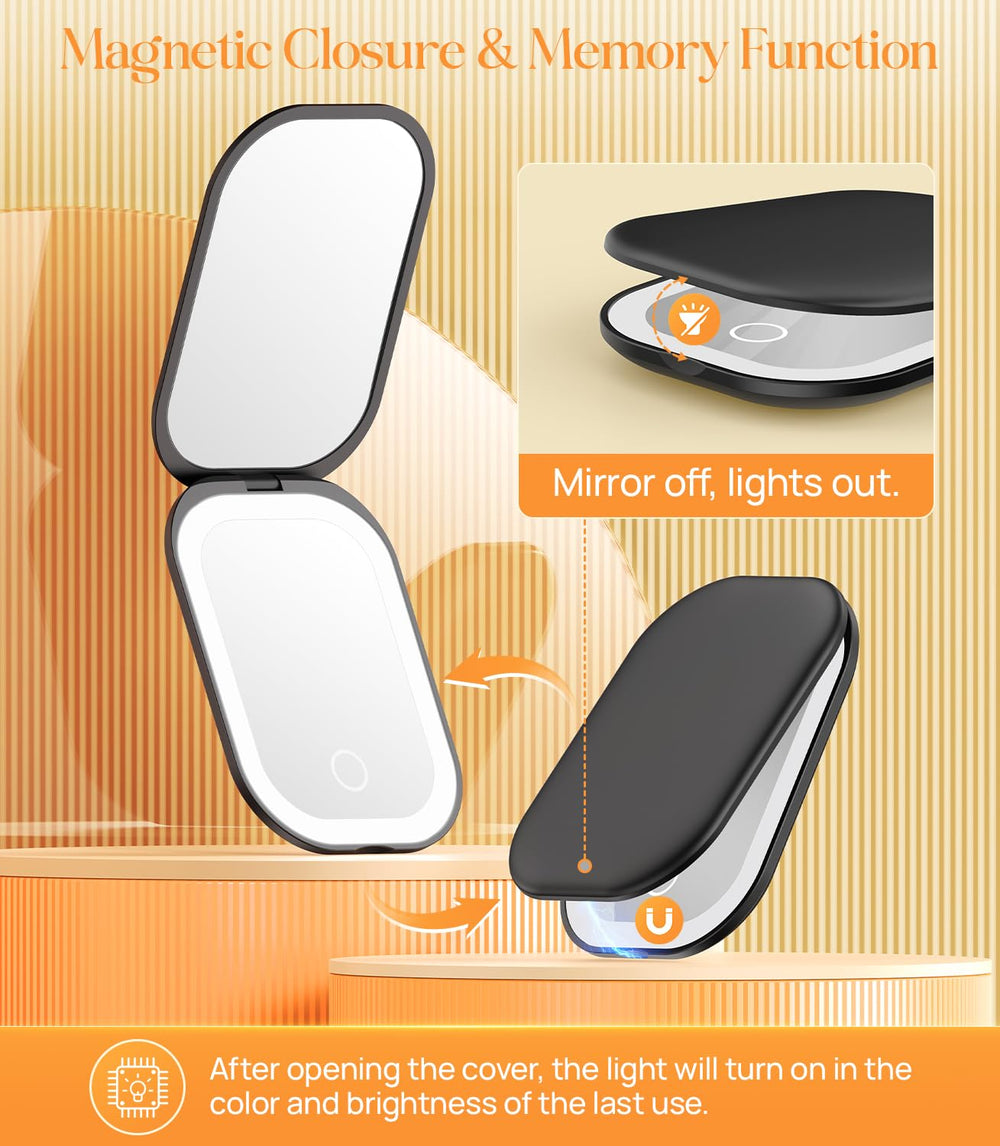 Idée cadeau beauté : miroir Gospire compact pour elle.