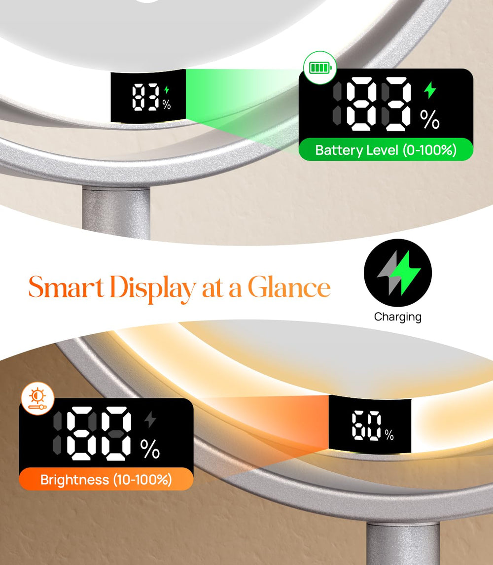 Miroir Gospire commandes tactiles doubles faciles