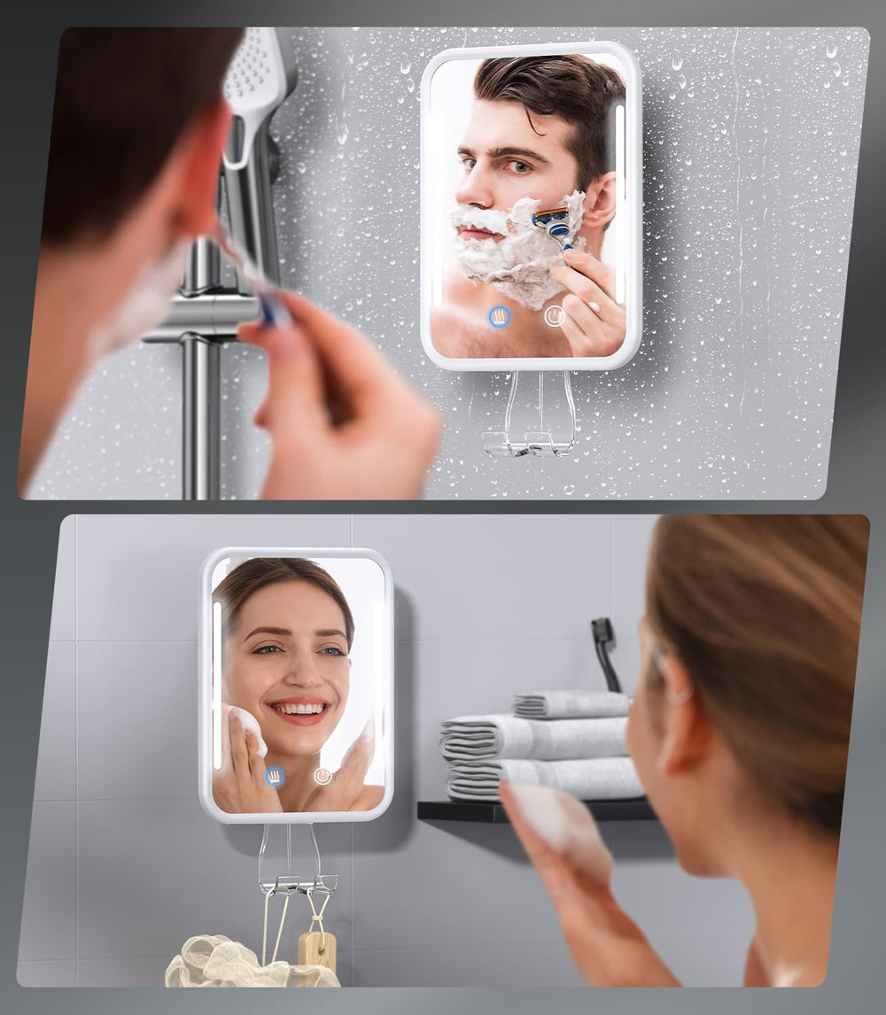 Miroir étanche idéal pour une douche sûre et confortable.