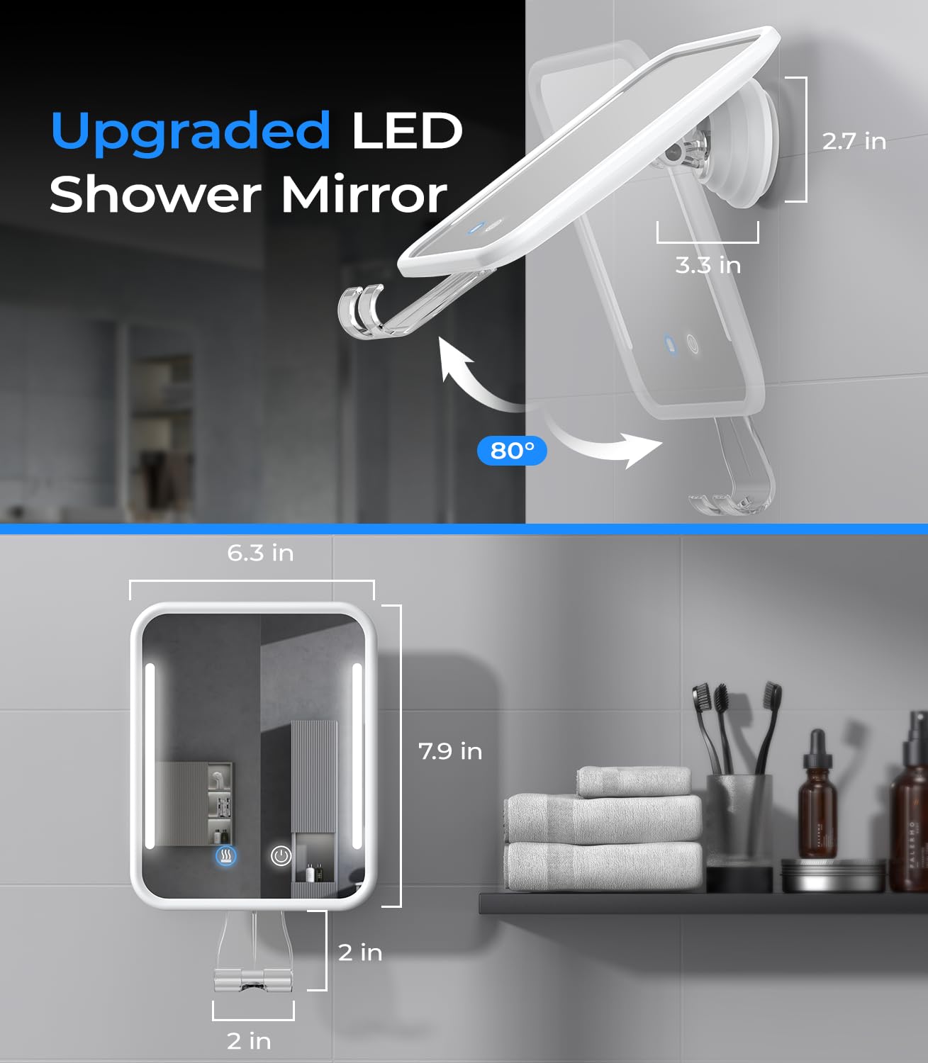 Rotation à 80° du miroir Gospire pour optimiser l’angle.