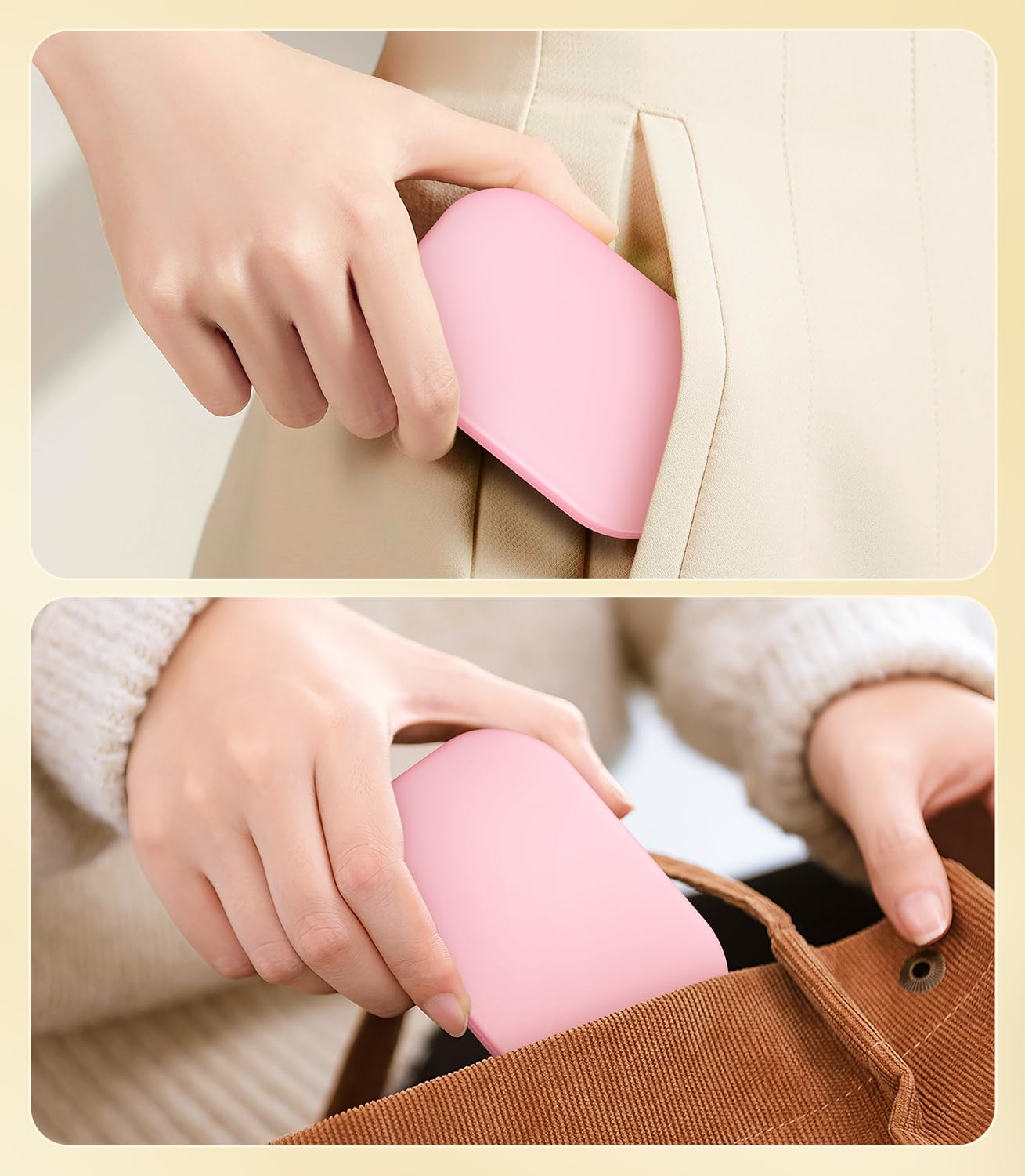 Gospire Miroir rose compact, élégant et utile.