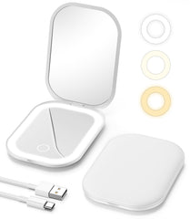 Miroir de voyage Gospire avec 1X et 3X, pratique et portable