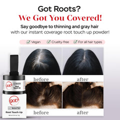 Got? Roots: poudre couverture ligne des cheveux pour un fini discret