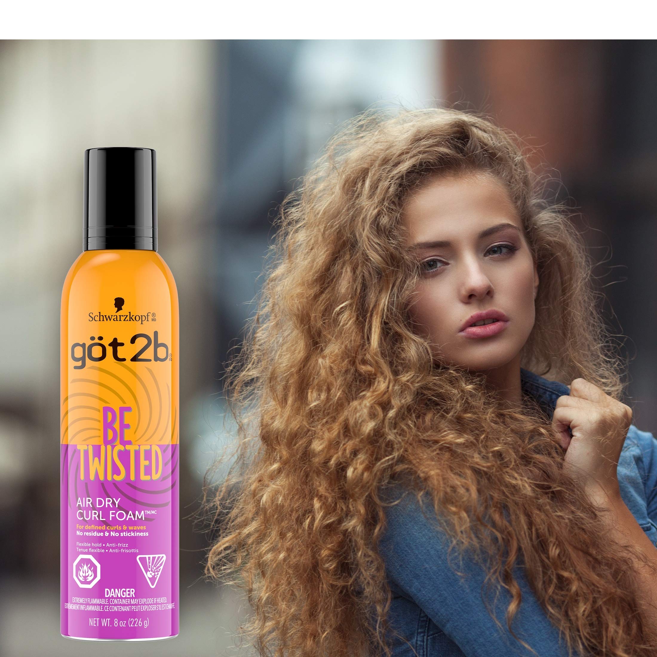 Got2b Be Twisted – cheveux bouclés après application, définition naturelle des boucles.
