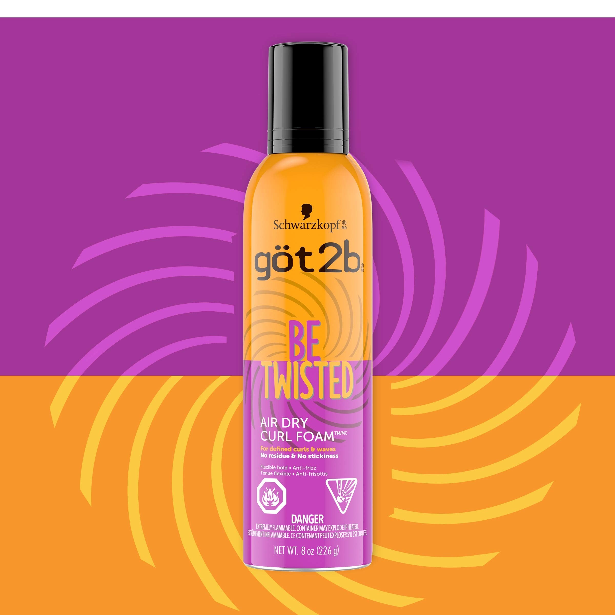 Got2b Be Twisted – finition naturelle sur cheveux séchés à l’air.