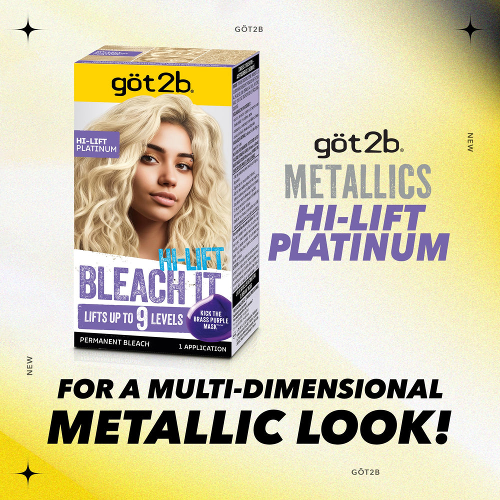 Huile enrichie Got2b Bleach It Hi-Lift Platinum pour protéger les cheveux