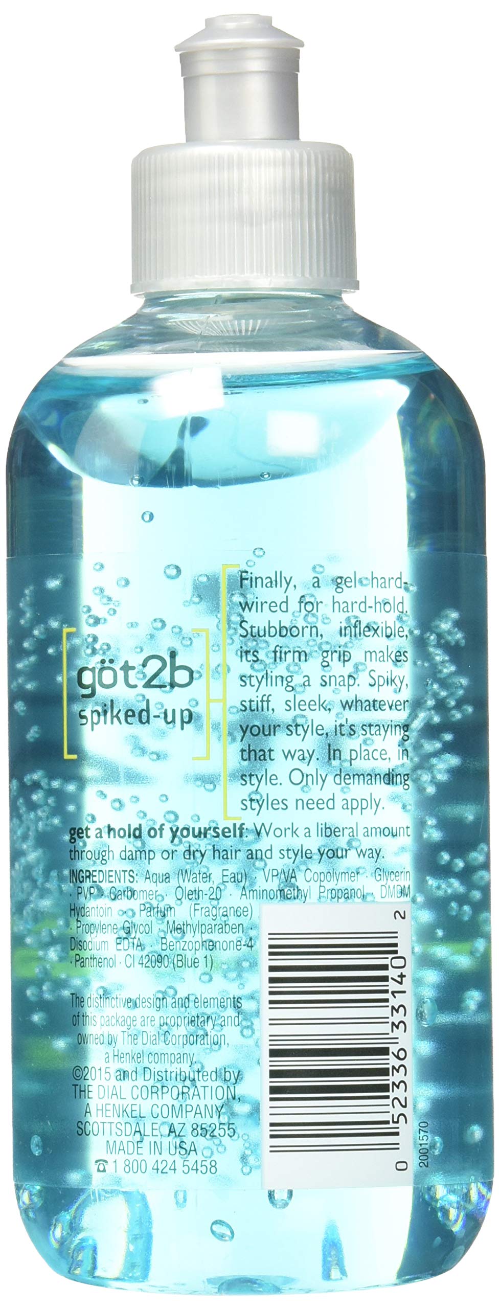 Got2B Spiked-Up Max Control, coiffure stylisee grace a ce gel a maintien renforce.