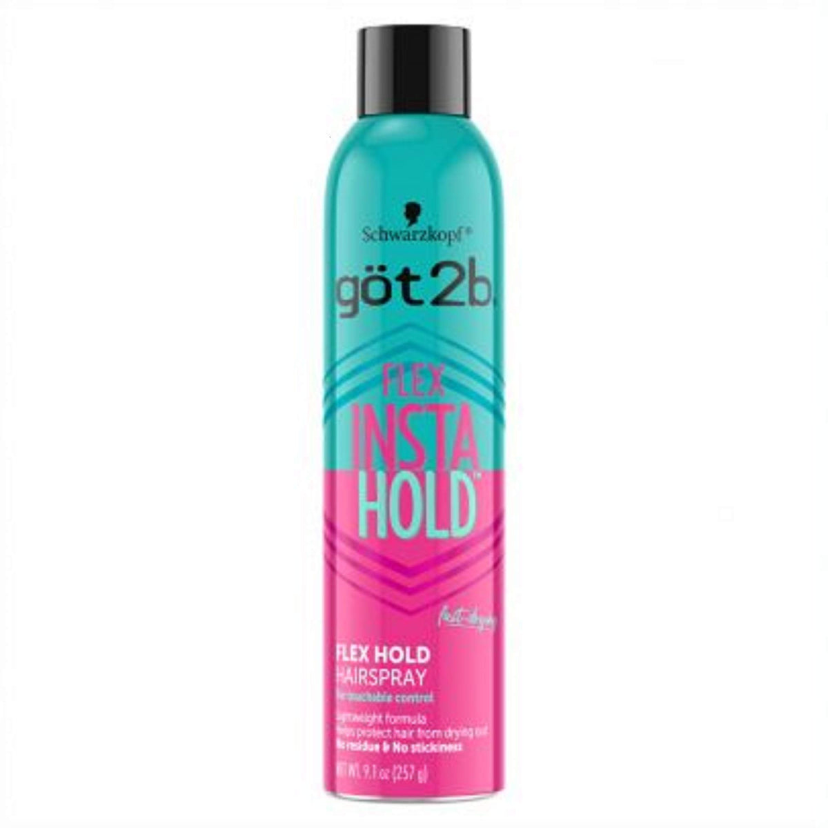 Got2b Insta Hold Flex bottle front shows lightweight hold for everyday styles.