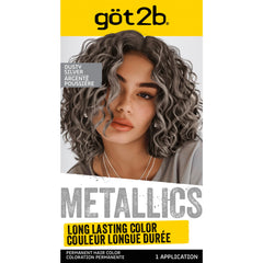 Got2B Metallics Dusty Silver emballage prêt à l'emploi pour coloration durable.