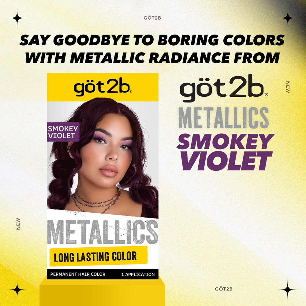 Utilisation sur cheveux naturels, perruques ou extensions avec Got2B Metallics.