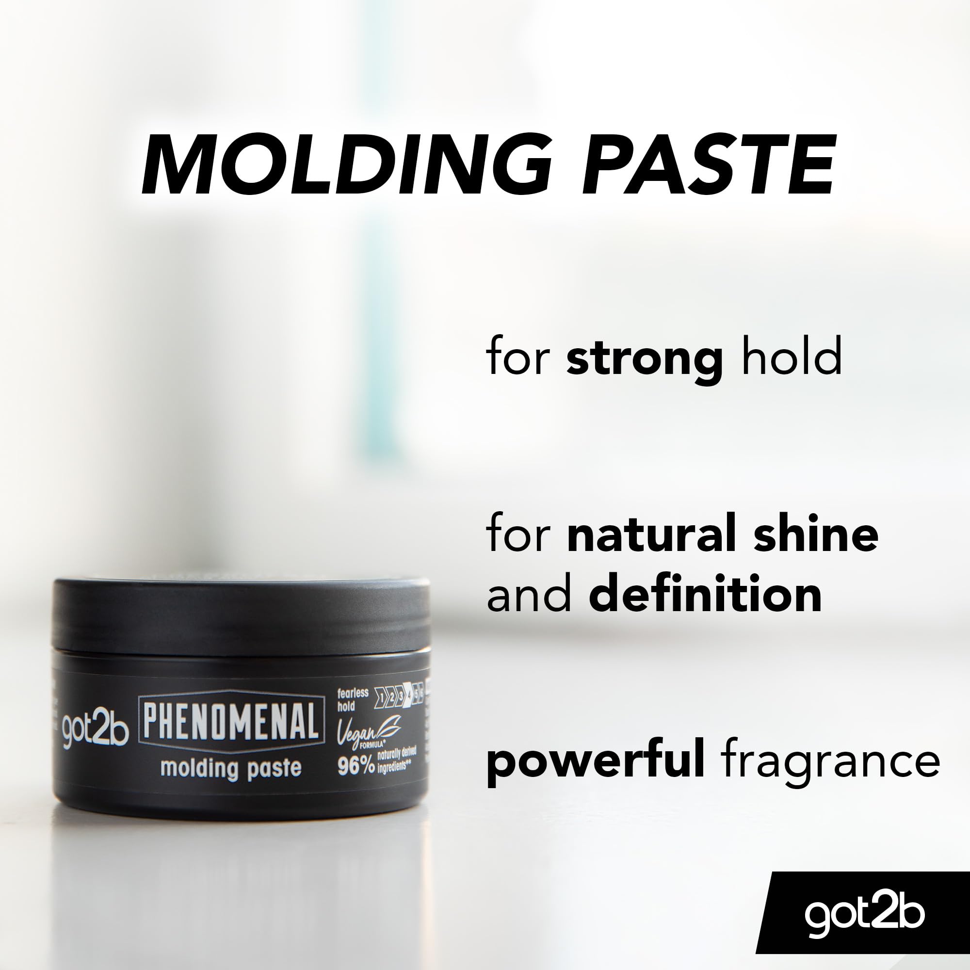 Got2b Phenomenal Pâte de coiffage – brillance légère pour une mise en forme rapide.