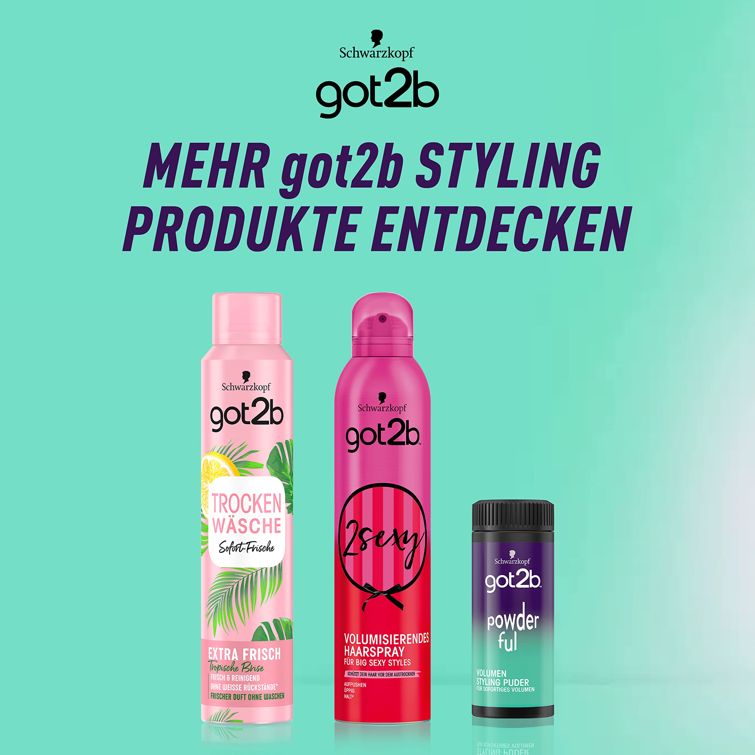 Idéal pour des retouches rapides: volume durable avec Got2B Powder'Ful.