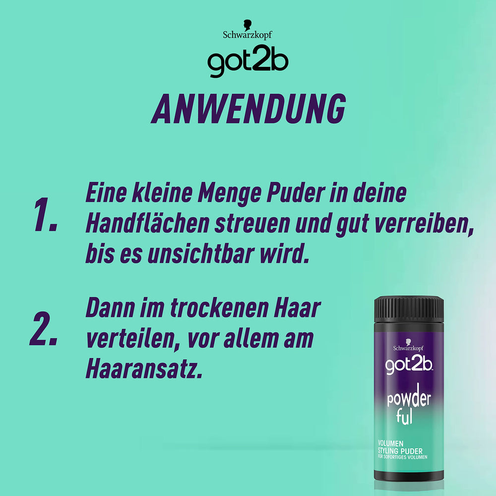 Poudre sans résidu offrant tenue flexible avec Got2B Powder'Ful.