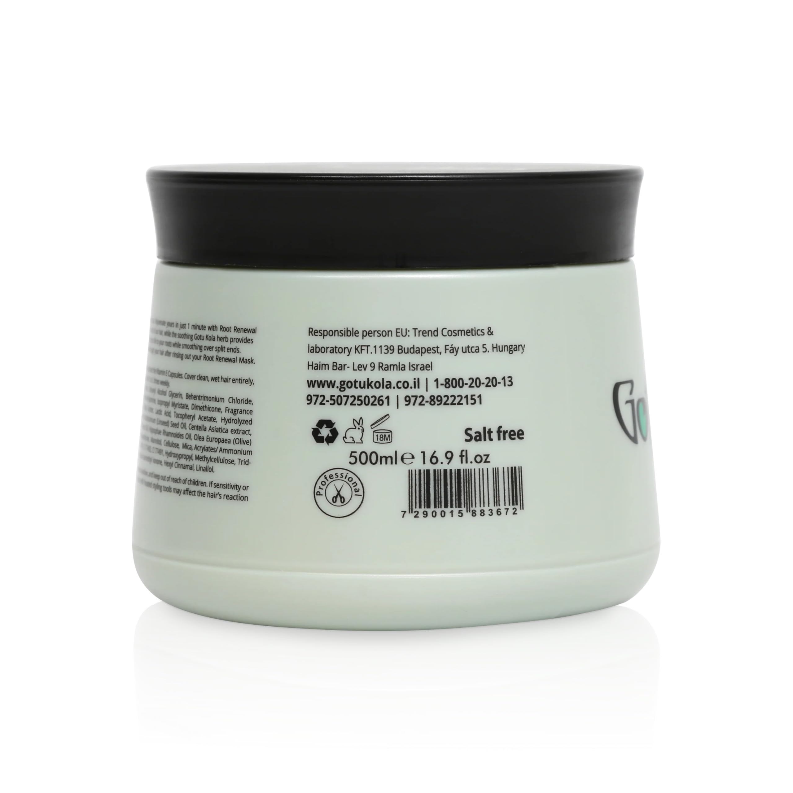 Capsules pelables Gotukola, actifs ciblés pour renforcer les cheveux.