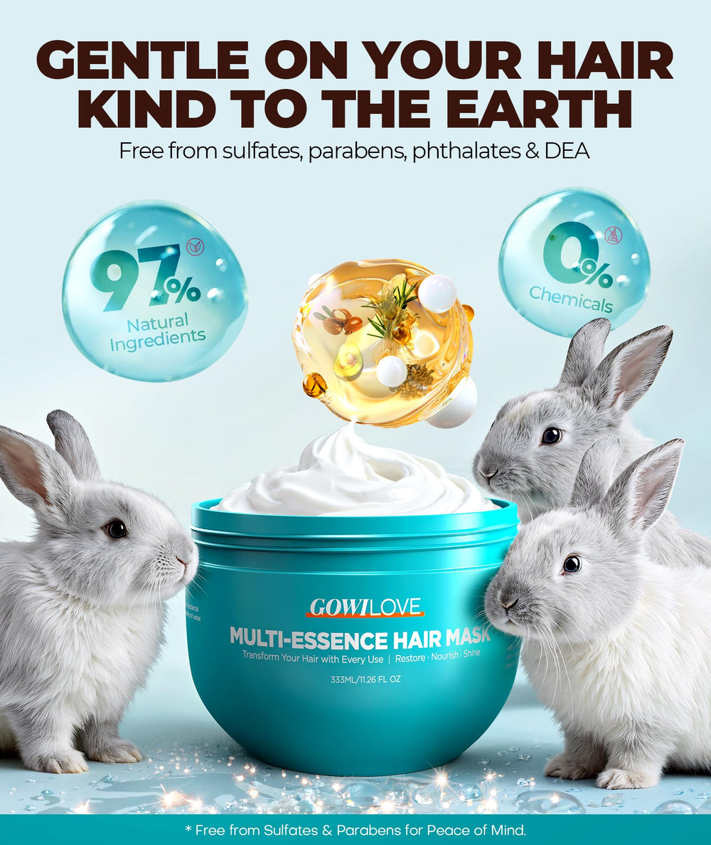 GOWILOVE masque capillaire usage quotidien pour cheveux abimes