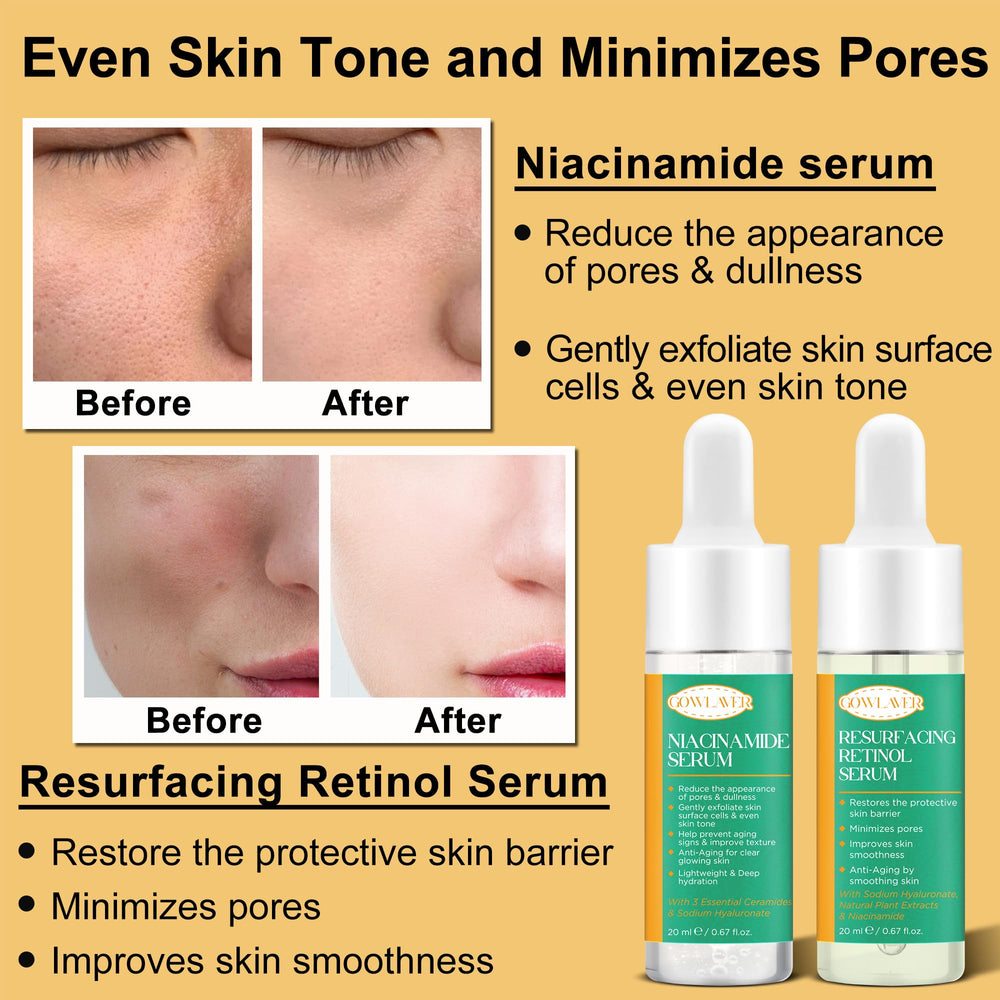 Sérum retinol GOWLAVER atténue les ridules et raffermit en douceur.