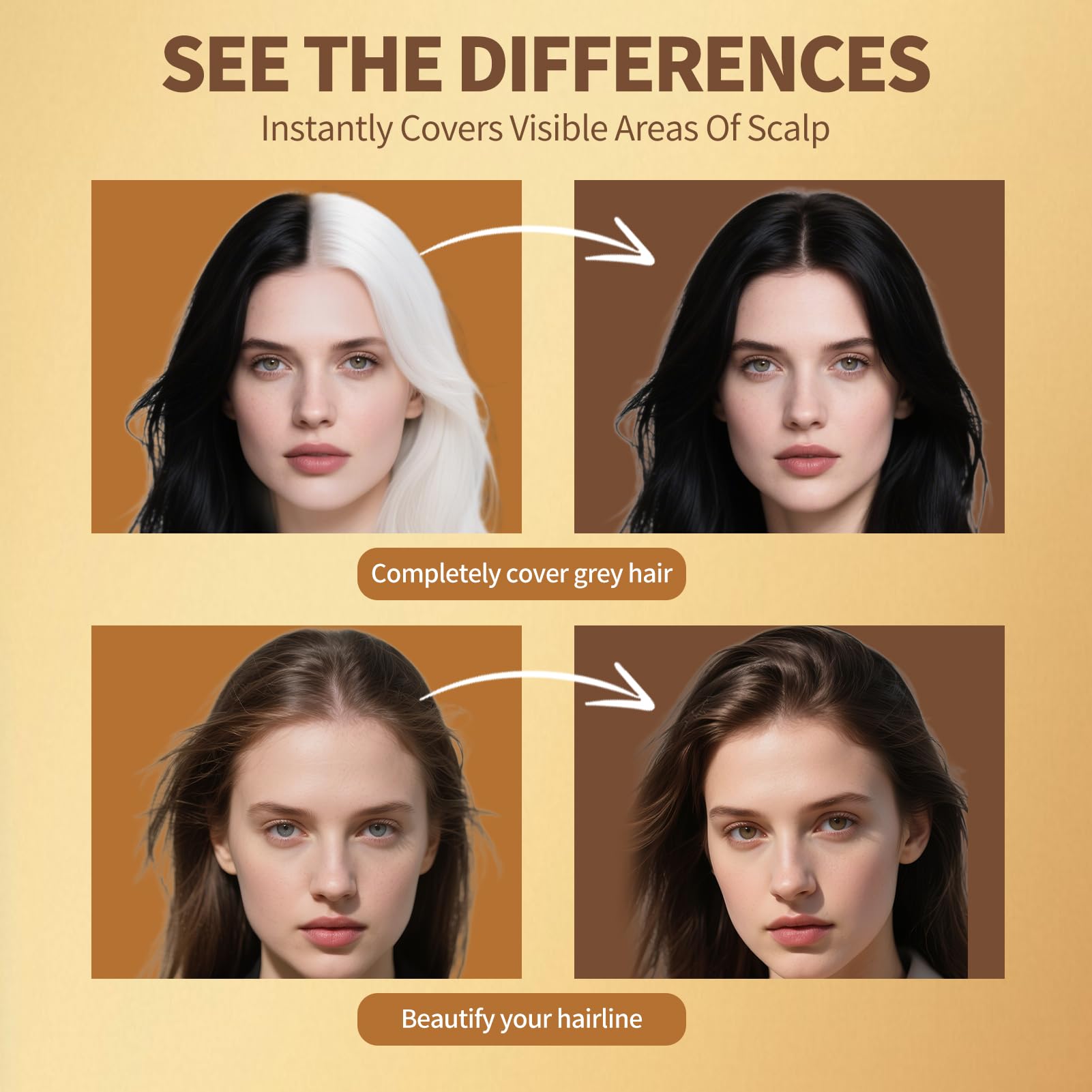 Gowwim Poudre application naturelle pour retouches rapides sans effet masque.