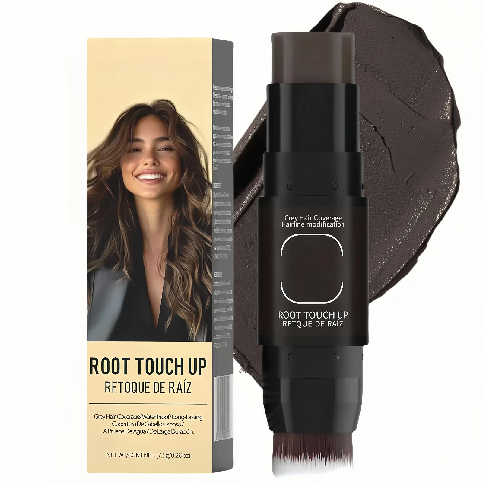 Gowwim Poudre retouche racine, couverture rapide des zones clairsemées.