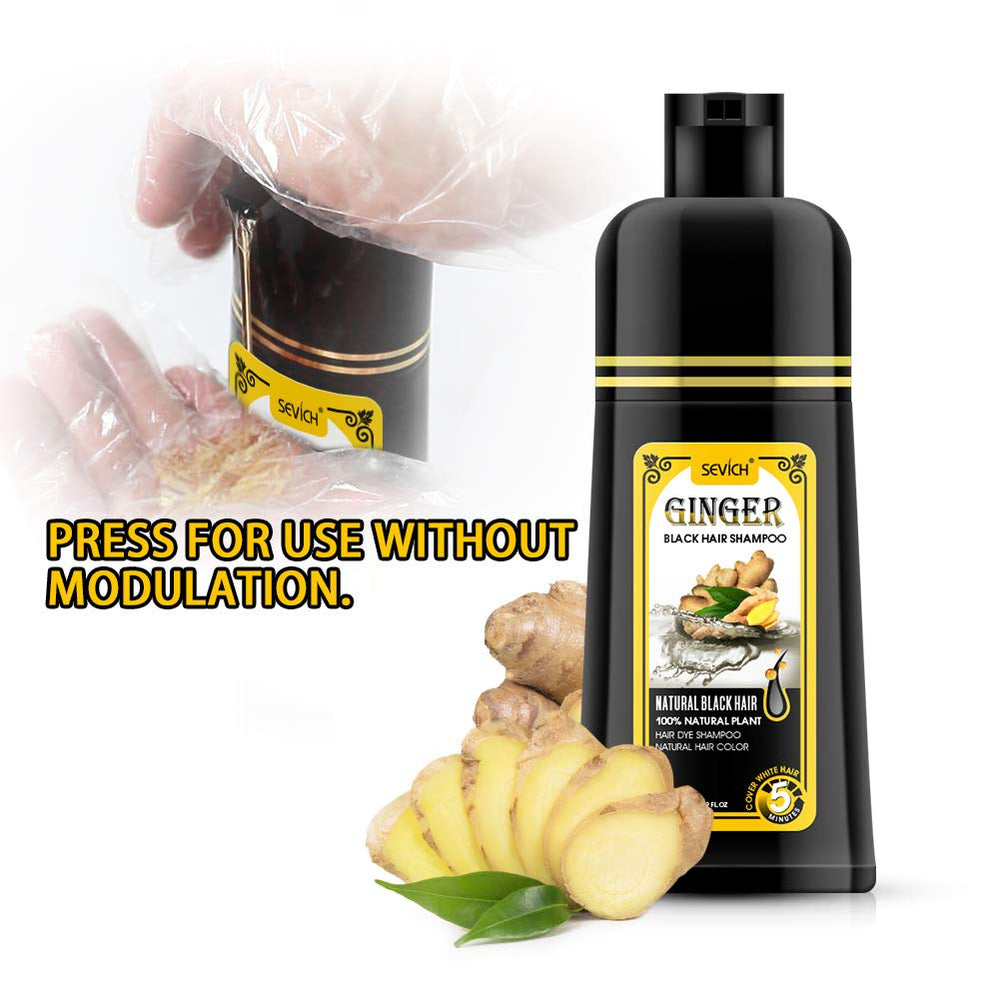 Résultat naturel après coloration Gowwim sur cheveux foncés.