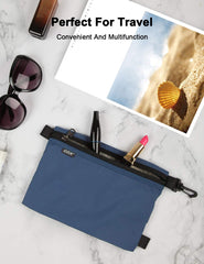 GOX sac toilette voyage, organisation intérieure avec poches élastiques pour séparer les articles.