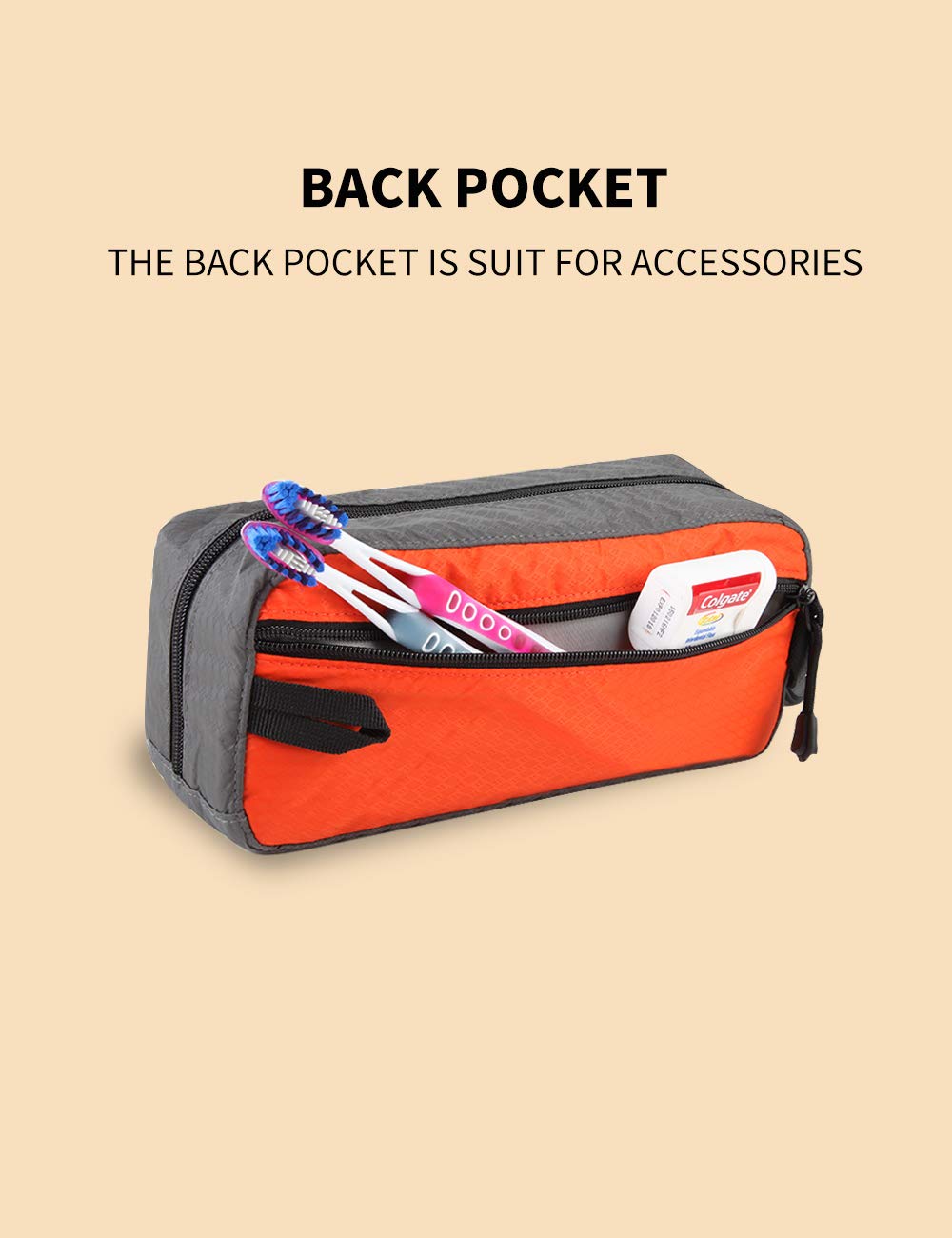 GOX Travel rangements intérieurs avec poches mesh élastiques