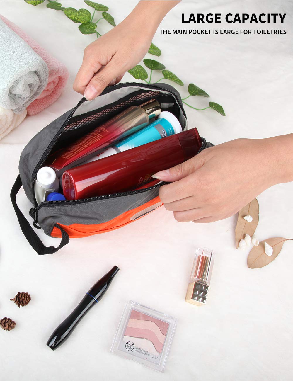 GOX Travel sac de toilette avec attache pour un accès rapide