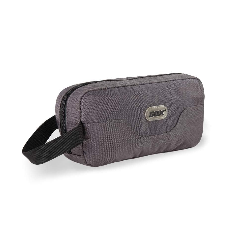 GOX Trousse de toilette orange ouverte offre un grand compartiment pour le voyage.