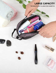 GOX trousse noire en nylon 420D, durable et résistant à l'eau.