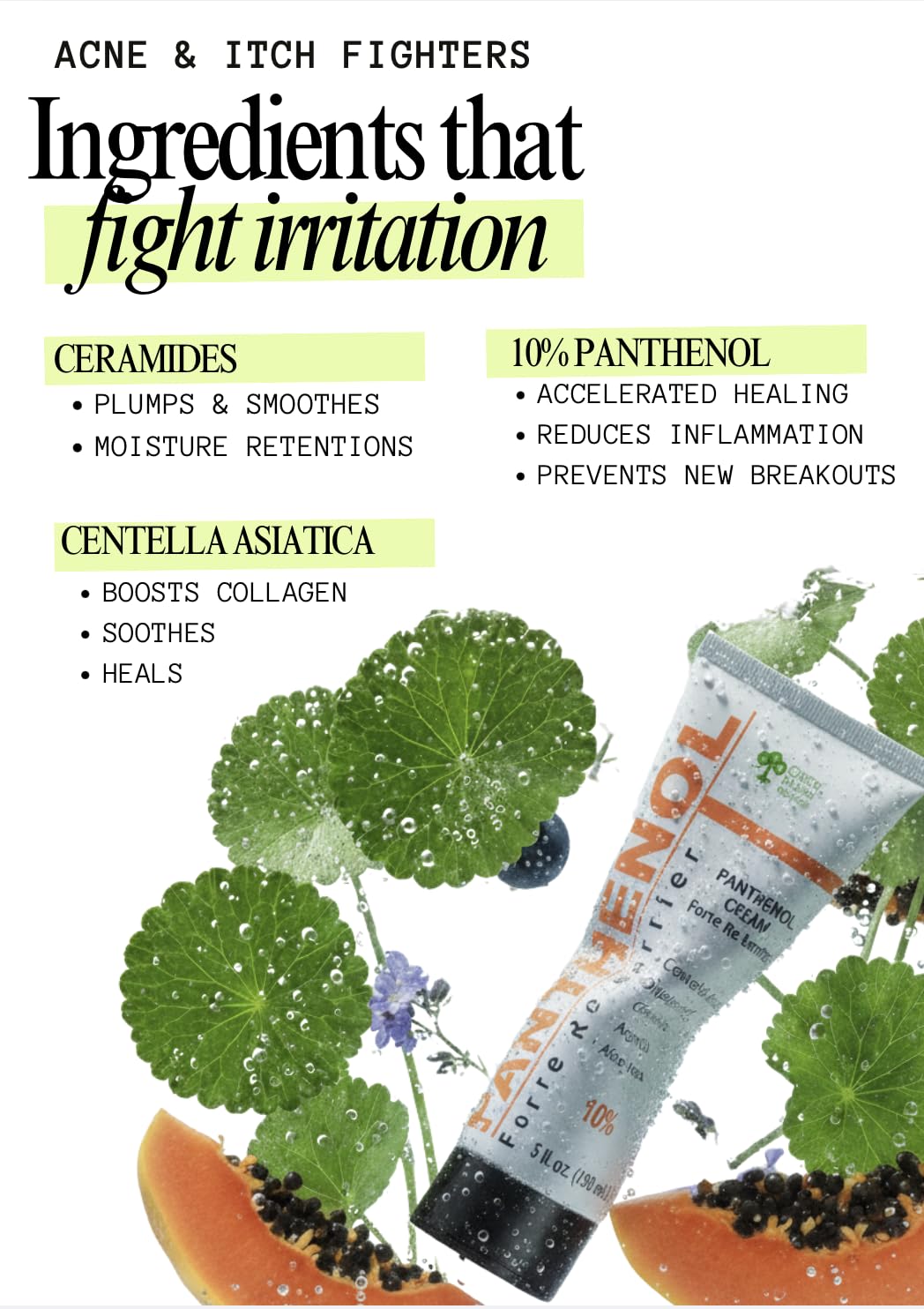 Centella asiatica Madagascar – actif apaisant pour la peau.