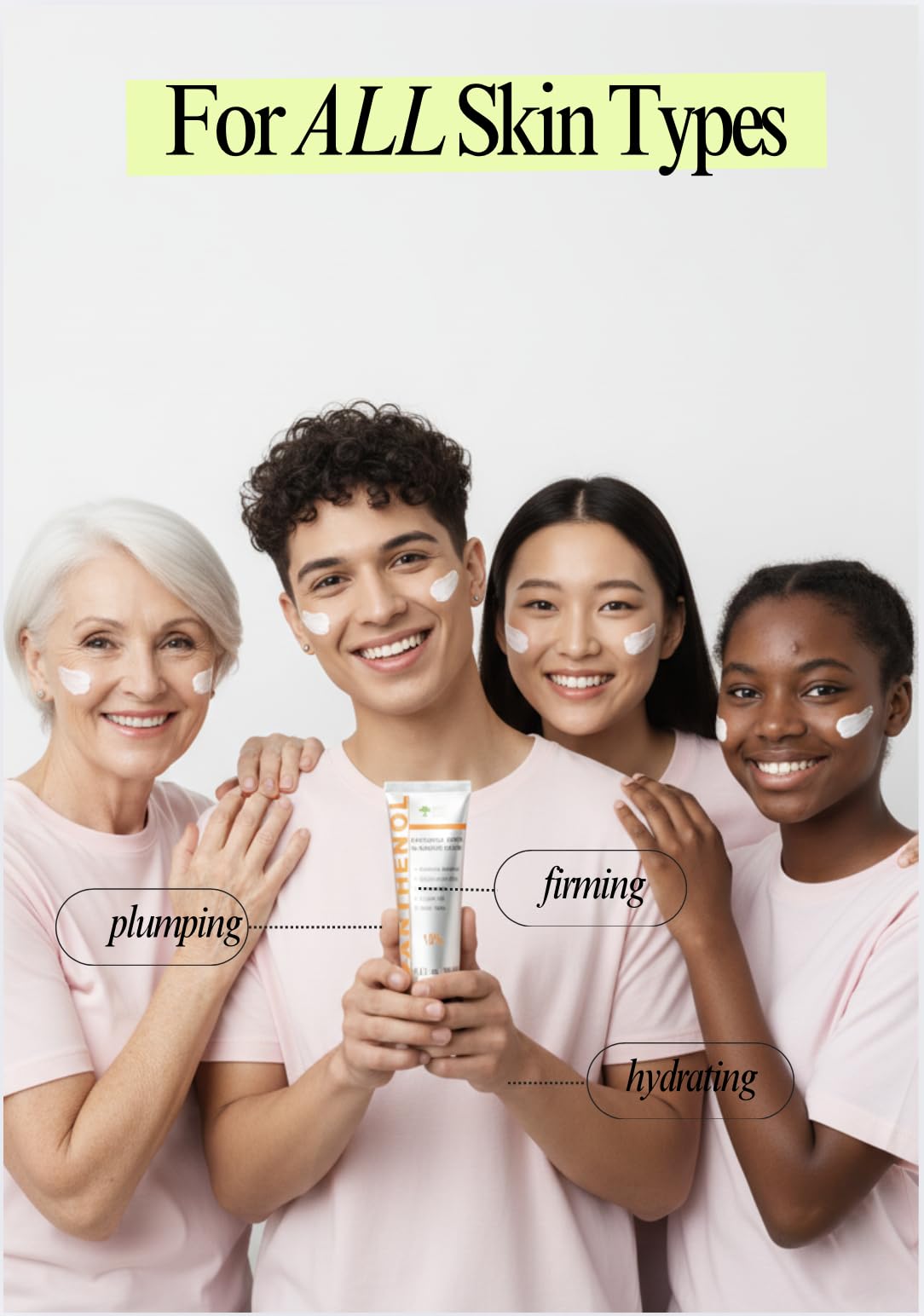 Formulation sans parfum – adaptée pour peaux sensibles.