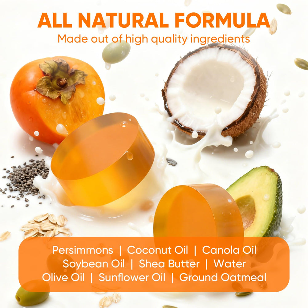 GPP Savon Persimmon barre extrait coco, purifiant et nourrissant la peau.