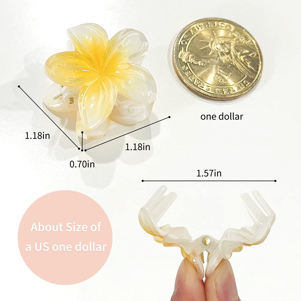 GQLV bijoux cheveux décor fleurs mini, style estival pour enfants et adultes.