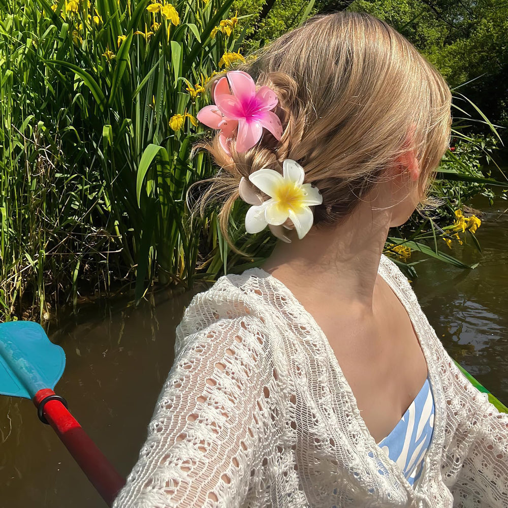 Pinces fleurs GQLV – couleurs vives, non-dérapant, idéal pour cheveux volumineux.