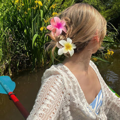 Pinces fleurs GQLV – couleurs vives, non-dérapant, idéal pour cheveux volumineux.