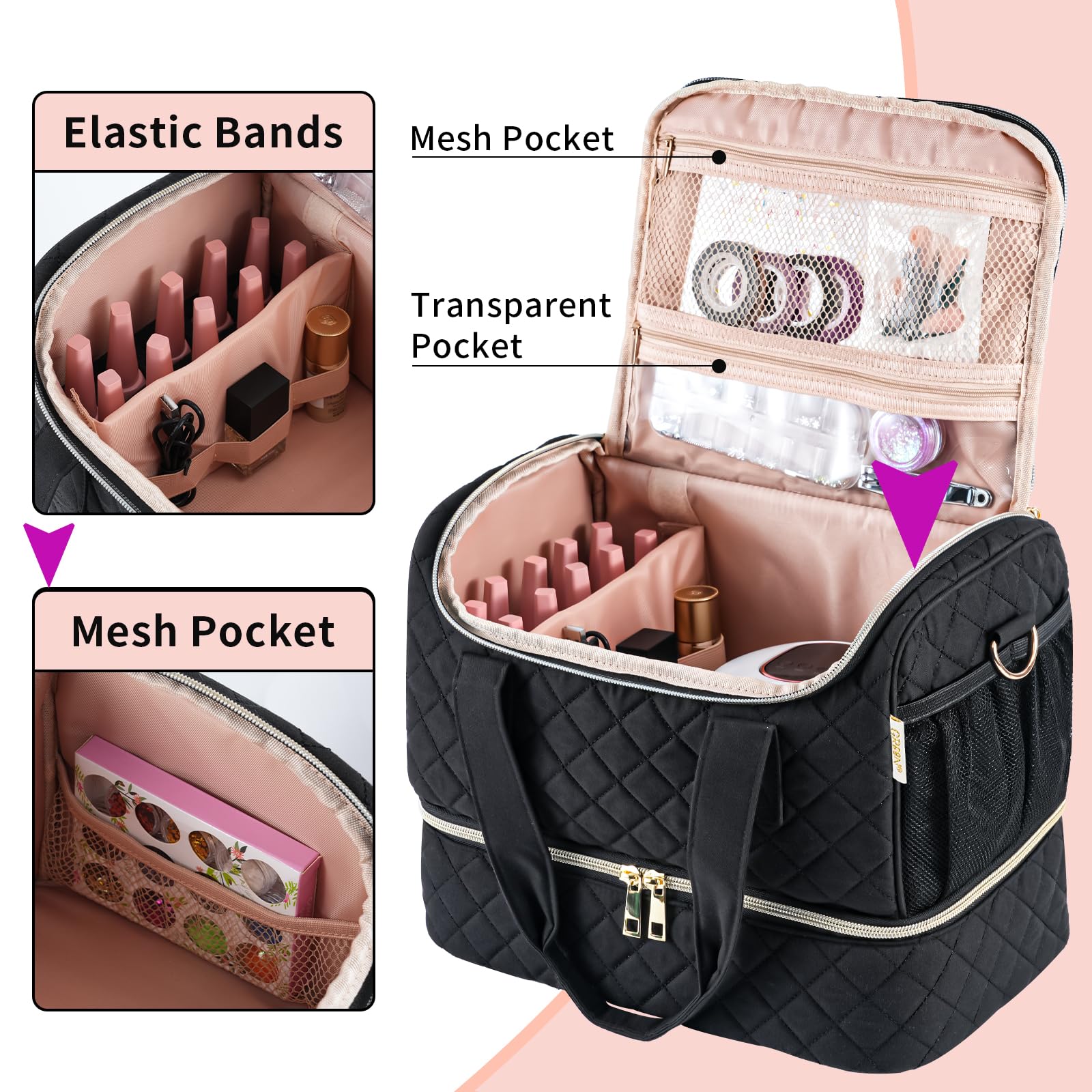 GR69N étui poches mesh pratiques pour accessoires et outils.