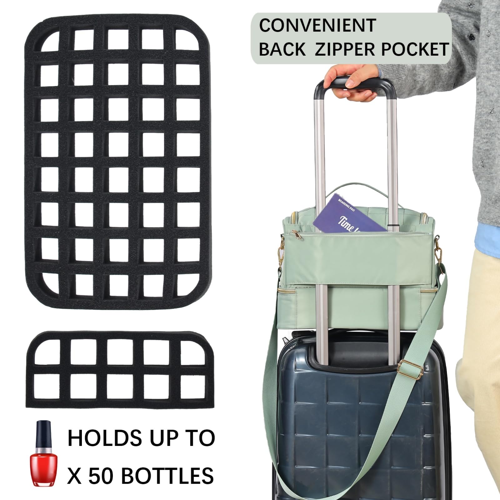 GR69N étui rangement vernis 50 bouteilles, rangement clair et sûr pour vos vernis.