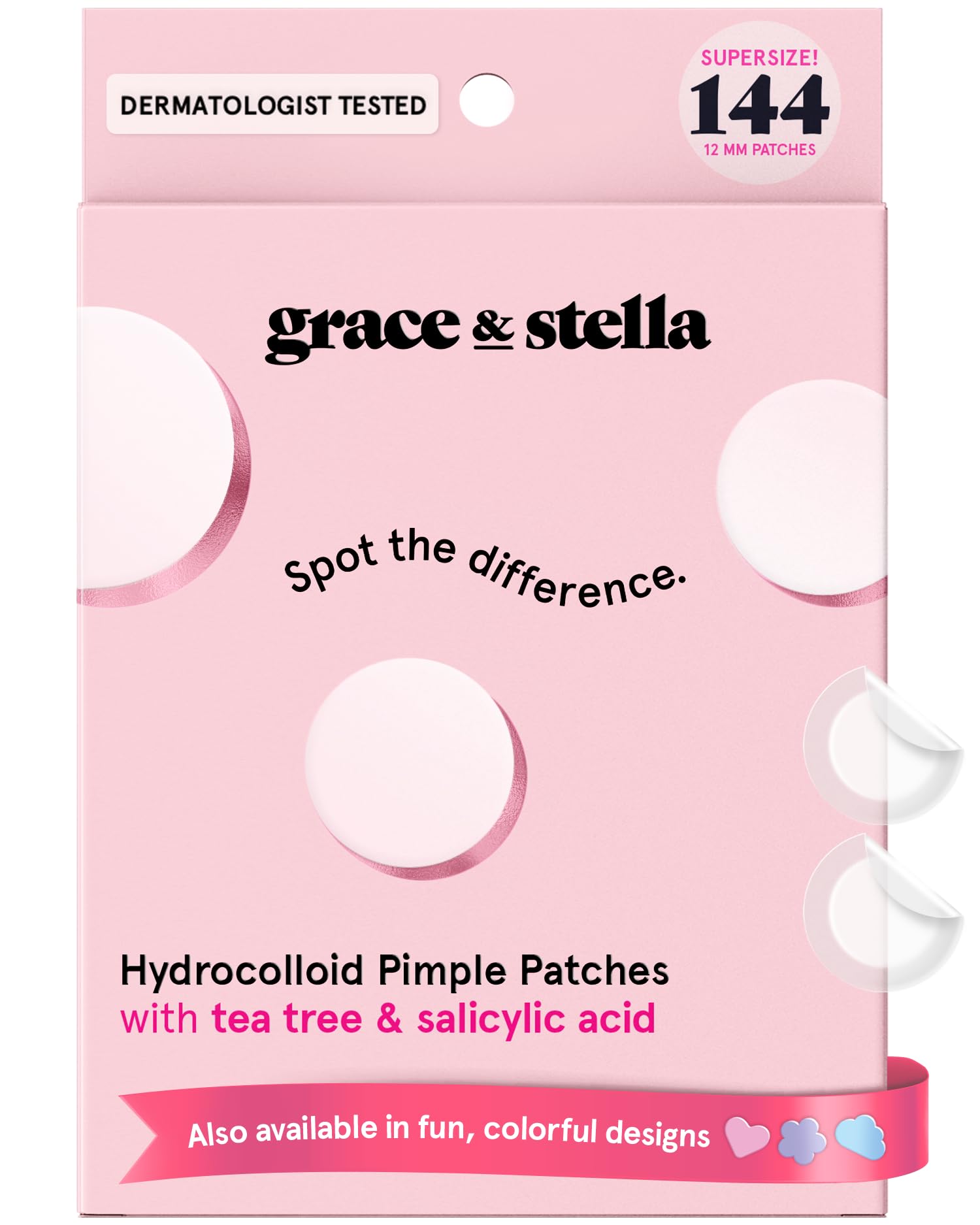 Grace & Stella patch bouton visage invisible, patch discret qui reste sur la peau.