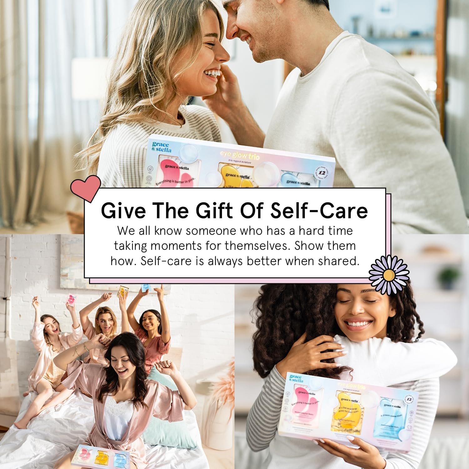 Grace & Stella coffret cadeau yeux, emballage chic pour offrir.