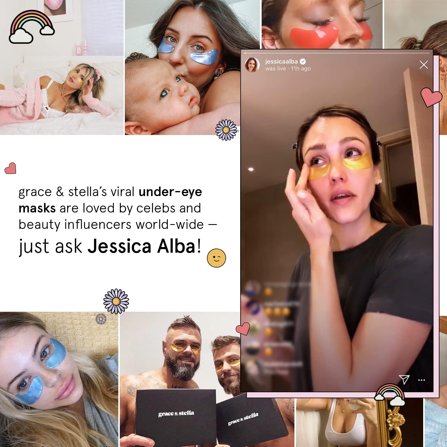 Grace & Stella Effet Refroidissant Yeux apaise les poches et les ridules