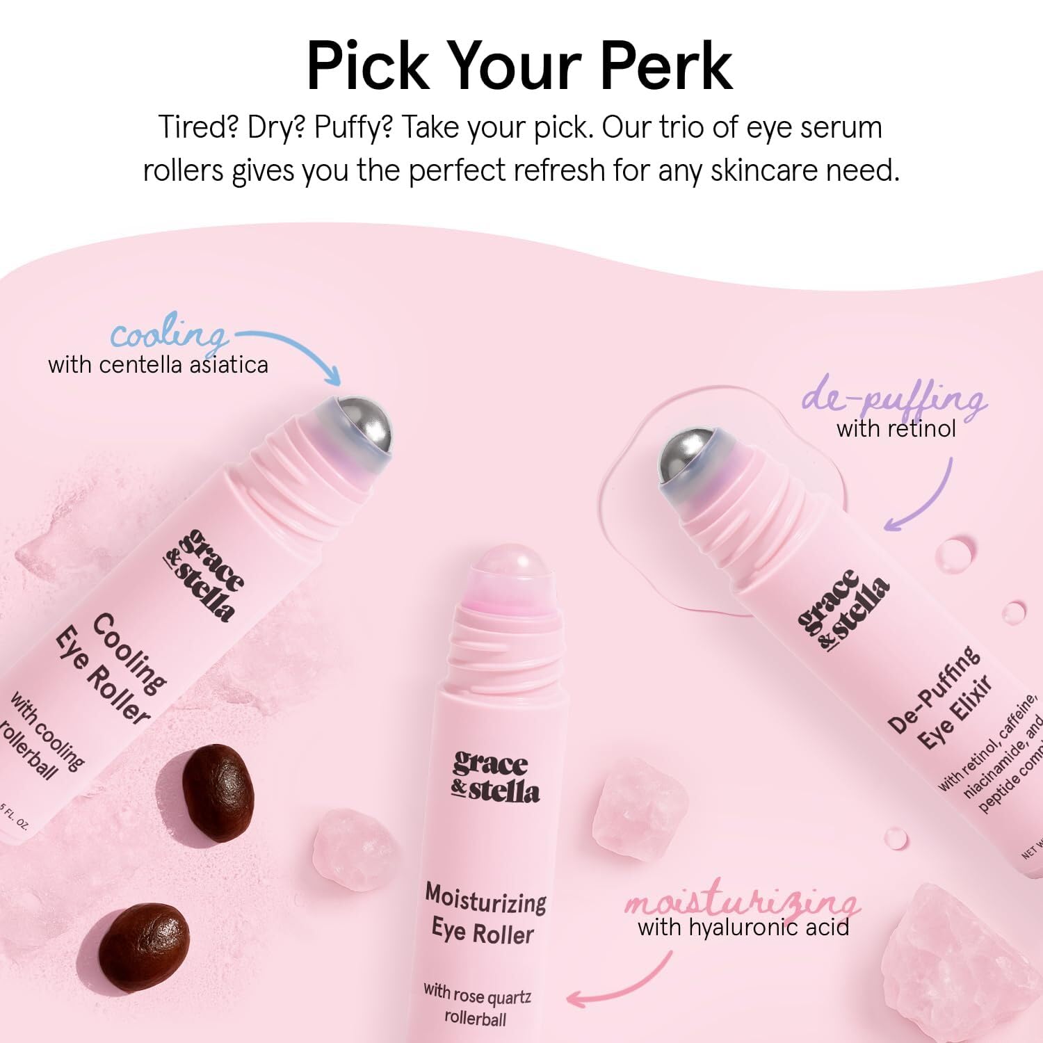 Grace & Stella hydratation yeux retinol hyaluronique pour une peau lisse